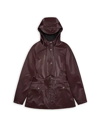 RAINS | Regenjacke CURVE JACKET W3 | dunkelrot